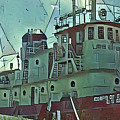 Lake Superior Tug Boat CAC day 15 Digital Art by Cathy Anderson Lake Superior Tug Boat CAC day 15 Digital Art by Cathy Anderson