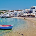Landed in Mykonos Photograph by Michael Descher Landed in Mykonos Photograph by Michael Descher