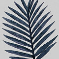 Large Palm Leaf Blue by Rachel Elise