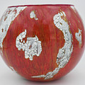 Large Red Bowl Glass Art by Christopher Schranck Large Red Bowl Glass Art by Christopher Schranck