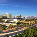 Las Vegas Convention Center West Hall with Surrounding Hotels and Buildings by Miroslav Liska