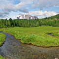 Lassen Peak and Kings Creek Photograph by Jeff Goulden Lassen Peak and Kings Creek Photograph by Jeff Goulden