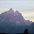 Last bit of Teton light Photograph by Go and Flow Photos Last bit of Teton light Photograph by Go and Flow Photos