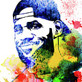 Le Bron James Watercolor by Naxart Studio Le Bron James Watercolor by Naxart Studio