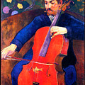 Le violoncelliste Upaupa Schneklud 1894 Painting by Paul Gauguin Le violoncelliste Upaupa Schneklud 1894 Painting by Paul Gauguin
