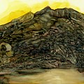 Learning patience at the tarn Painting by Angela Marinari Learning patience at the tarn Painting by Angela Marinari