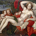 Leda and the Swan Painting by Circle of Vincent Sellaer Leda and the Swan Painting by Circle of Vincent Sellaer