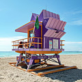 Lifeguard Tower 100 South Beach Miami, Florida Photograph by Beachtown Views Lifeguard Tower 100 South Beach Miami, Florida Photograph by Beachtown Views