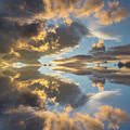 Light and golden clouds in the blue sky Digital Art by Adriana Mueller Light and golden clouds in the blue sky Digital Art by Adriana Mueller