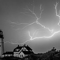 Lightning in Black n White Photograph by Darryl Hendricks Lightning in Black n White Photograph by Darryl Hendricks