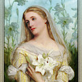 Lillies by Gustav Pope Painting by Rolando Burbon Lillies by Gustav Pope Painting by Rolando Burbon