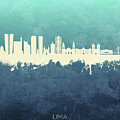 Lima Peru Skyline #92 Digital Art by Michael Tompsett Lima Peru Skyline #92 Digital Art by Michael Tompsett