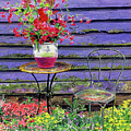 Linda's Garden Table  by David Lloyd Glover