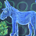 Little Blue Donkey Painting by Mimulux Patricia No Little Blue Donkey Painting by Mimulux Patricia No