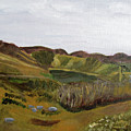 Little Dell Reservoir Painting by Linda Feinberg Little Dell Reservoir Painting by Linda Feinberg