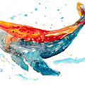 Whimsical Whale Painting by Bonny Puckett Whimsical Whale Painting by Bonny Puckett