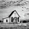 Lone Prairie Church by Lou Novick