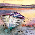 Lonely Boat Painting by Espero Art Lonely Boat Painting by Espero Art