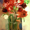 Loose And Splattered Rose Painting by Lisa Kaiser Loose And Splattered Rose Painting by Lisa Kaiser