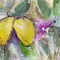 Loose Lemons Painting by Roxy Rich Loose Lemons Painting by Roxy Rich