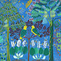 Los Loros Painting by Pablo Amaringo Los Loros Painting by Pablo Amaringo