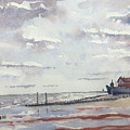 Low Tide at Hornsea, early Spring Painting by Glenn Marshall Low Tide at Hornsea, early Spring Painting by Glenn Marshall