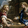 Luca Giordano / Esau and Jacob -The change of the birthright-, 1695-1696, Italian School, Oil on ... Painting by Luca Giordano -1634-1705-