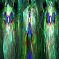 The Garden Digital Art by Mary Ann Benoit The Garden Digital Art by Mary Ann Benoit