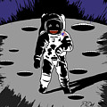 Lunar Astronaut Digital Art by Piotr Dulski Lunar Astronaut Digital Art by Piotr Dulski