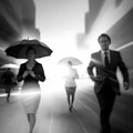 Main in the suit is late for a very important date by Bob Orsillo Originals -