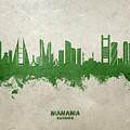 Manama Bahrain Skyline #17 Digital Art by Michael Tompsett Manama Bahrain Skyline #17 Digital Art by Michael Tompsett