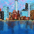 Manhattan NY Painting by Brent Knippel Manhattan NY Painting by Brent Knippel