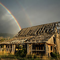 Mapleton Barn Rainbow Photograph by Wesley Aston Mapleton Barn Rainbow Photograph by Wesley Aston