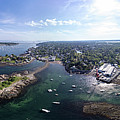 Marblehead Massachusetts Harbor and Headlands Photograph by Jeff Folger