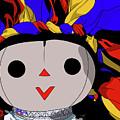 Maria Doll yellow blue red Digital Art by Marisol VB Maria Doll yellow blue red Digital Art by Marisol VB