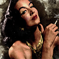 Maria Felix Smoking Digital Art by Marisol VB Maria Felix Smoking Digital Art by Marisol VB