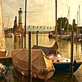 Marina at golden light - digital paint Photograph by Tatiana Travelways Marina at golden light - digital paint Photograph by Tatiana Travelways