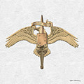 Marine Special Operator Insignia - USMC Raider Dagger Badge over White Leather Digital Art by Serge Averbukh Marine Special Operator Insignia - USMC Raider Dagger Badge over White Leather Digital Art by Serge Averbukh