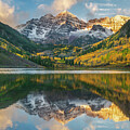 Maroon Bells In September by Damon Shaw