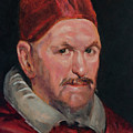 Master Copy of Detail of Portrait of Pope Innocent X by Diego Velazquez Painting by Pablo Avanzini Master Copy of Detail of Portrait of Pope Innocent X by Diego Velazquez Painting by Pablo Avanzini