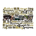 Matthew 10 Sparrow Big Letter Word Art by Colleen Cornelius