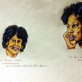 Maxine Waters and Toni Morrison Drawing by Joedee Maxine Waters and Toni Morrison Drawing by Joedee