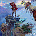 Meat's Not Meat 'Till it's in the Pan Painting by Charles Marion Russell Meat's Not Meat 'Till it's in the Pan Painting by Charles Marion Russell