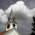 Meeting House in a Painted Sky by Wayne King