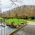 Metal Bridge And Waterfalls by Jennifer White