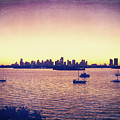 Miami Skyline Sunset Photograph by Phil Perkins Miami Skyline Sunset Photograph by Phil Perkins