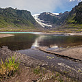 Michinmahuida glacier with pond reflexion Photograph by Henri Leduc Michinmahuida glacier with pond reflexion Photograph by Henri Leduc