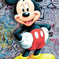 Mickey Mouse Pop Art Graffiti 8 Painting by Tony Rubino Mickey Mouse Pop Art Graffiti 8 Painting by Tony Rubino