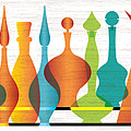 Mid Century Modern Glass Vases by Diane Dempsey