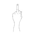 Middle Finger Up Line Art N20001 Fuck Off Digital Art by Edit Voros Middle Finger Up Line Art N20001 Fuck Off Digital Art by Edit Voros
